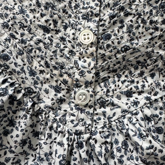 Doen Mandarin Dress Sz M Navy Champignon —repaired— - Picture 14 of 14